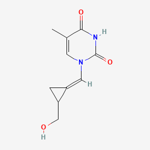 (E)-1-((2-(Hydroxymethyl)cyclopropylidene)methyl)-5-methylpyrimidine-2,4(1H,3H)-dione