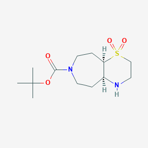 tert-Butyl (4aS,9aR)-octahydro-[1,4]thiazino[2,3-d]azepine-7(2H)-carboxylate 1,1-dioxide