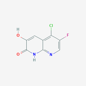 5-Chloro-6-fluoro-3-hydroxy-1,8-naphthyridin-2(1H)-one