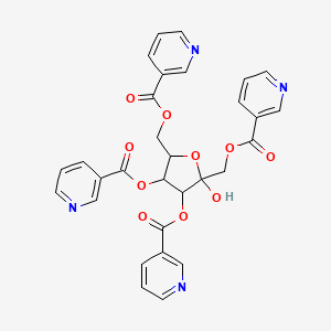 molecular formula C30H24N4O10 B13115473 Bradilan 