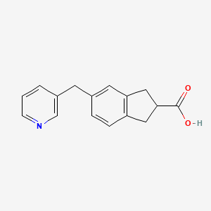 5-(Pyridin-3-ylmethyl)-2,3-dihydro-1H-indene-2-carboxylicacid