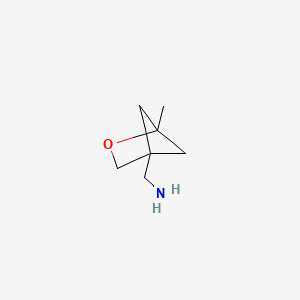 molecular formula C7H13NO B13115515 (1-Methyl-2-oxabicyclo[2.1.1]hexan-4-yl)methanamine 