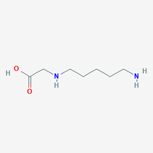 molecular formula C7H16N2O2 B13115518 2-((5-Aminopentyl)amino)acetic acid 