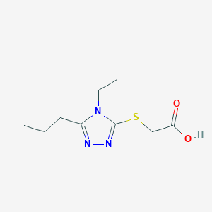 2-[(4-Ethyl-5-propyl-1,2,4-triazol-3-yl)sulfanyl]acetic acid