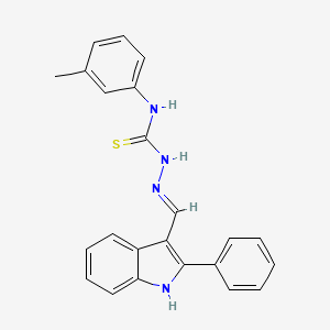 2-((2-Phenyl-1H-indol-3-yl)methylene)-N-(m-tolyl)hydrazinecarbothioamide