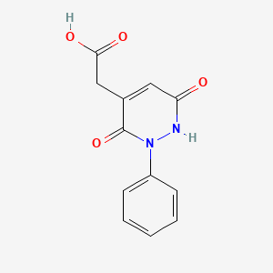 (3,6-Dioxo-2-phenyl-1,2,3,6-tetrahydro-4-pyridazinyl)acetic acid