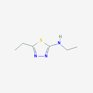 molecular formula C6H11N3S B13115580 N,5-Diethyl-1,3,4-thiadiazol-2-amine 