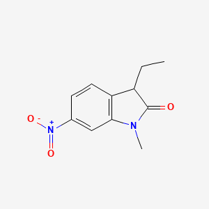 3-Ethyl-1-methyl-6-nitroindolin-2-one