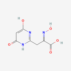 3-(4-Hydroxy-6-oxo-1,6-dihydropyrimidin-2-yl)-2-(hydroxyimino)propanoic acid