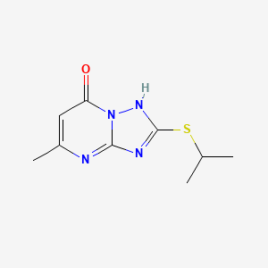 [1,2,4]Triazolo[1,5-a]pyrimidin-7-ol, 5-methyl-2-[(1-methylethyl)thio]-