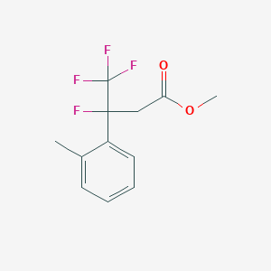 Methyl 3,4,4,4-tetrafluoro-3-(o-tolyl)butanoate