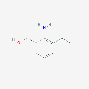 molecular formula C9H13NO B13115695 (2-Amino-3-ethylphenyl)methanol 