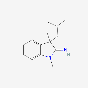 3-Isobutyl-1,3-dimethylindolin-2-imine