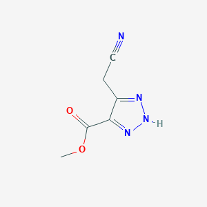 Methyl 4-(cyanomethyl)-1H-1,2,3-triazole-5-carboxylate