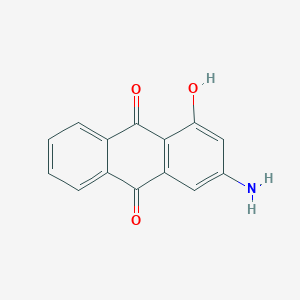 molecular formula C14H9NO3 B13115823 3-Amino-1-hydroxyanthracene-9,10-dione CAS No. 645389-79-3