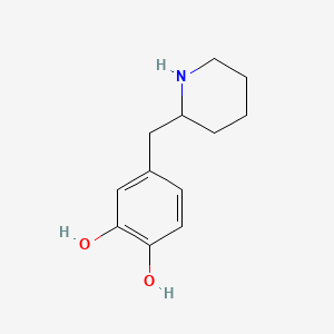 4-(Piperidin-2-ylmethyl)benzene-1,2-diol