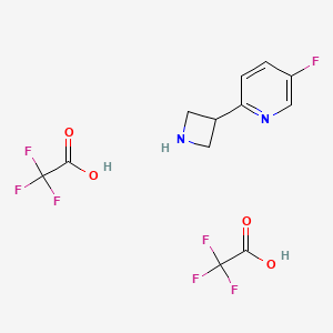 2-(Azetidin-3-yl)-5-fluoropyridine bis(2,2,2-trifluoroacetate)