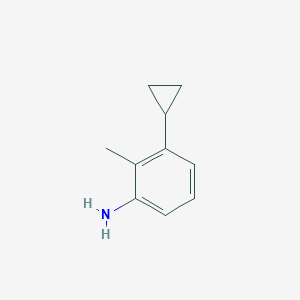 molecular formula C10H13N B13115891 3-Cyclopropyl-2-methylaniline 