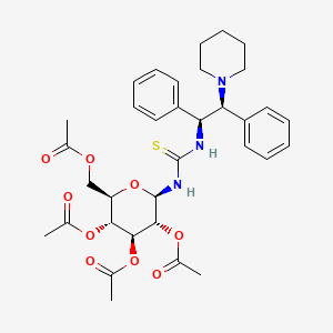 N-[(1S,2S)-1,2-Diphenyl-2-(1-piperidinyl)ethyl]-N'-(2,3,4,6-tetra-O-acetyl-|A-D-glucopyranosyl)thiourea