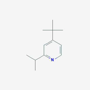 molecular formula C12H19N B13115932 4-(tert-Butyl)-2-isopropylpyridine 