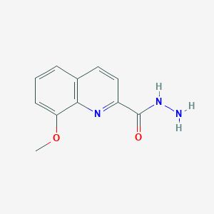 molecular formula C11H11N3O2 B13115945 8-Methoxyquinoline-2-carbohydrazide 