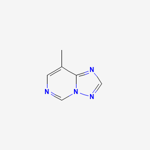 molecular formula C6H6N4 B13115950 8-Methyl-[1,2,4]triazolo[1,5-c]pyrimidine CAS No. 69141-75-9