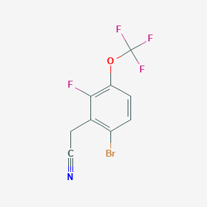 2-(6-Bromo-2-fluoro-3-(trifluoromethoxy)phenyl)acetonitrile