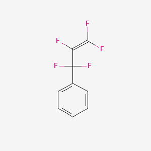 molecular formula C9H5F5 B13116042 1,1,2,3,3-Pentafluoroprop-2-enylbenzene 