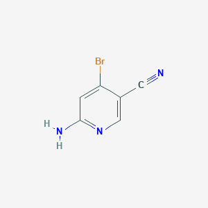 molecular formula C6H4BrN3 B13116054 6-Amino-4-bromonicotinonitrile 