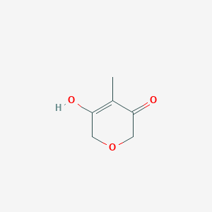 molecular formula C6H8O3 B13116081 5-Hydroxy-4-methyl-2H-pyran-3(6H)-one CAS No. 61363-76-6