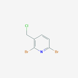 molecular formula C6H4Br2ClN B13116105 2,6-Dibromo-3-(chloromethyl)pyridine 