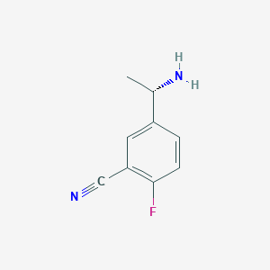 (S)-5-(1-Aminoethyl)-2-fluorobenzonitrile