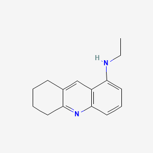 molecular formula C15H18N2 B13116144 9-Acridinamine, 1,2,3,4-tetrahydro-N-ethyl- CAS No. 316-86-9