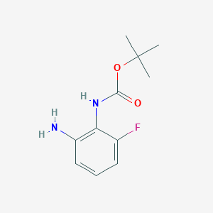 molecular formula C11H15FN2O2 B1311626 叔丁基(2-氨基-6-氟苯基)氨基甲酸酯 CAS No. 954239-11-3
