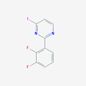 molecular formula C10H5F2IN2 B13116283 2-(2,3-Difluorophenyl)-4-iodopyrimidine 