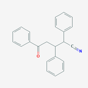 molecular formula C23H19NO B13116364 5-Oxo-2,3,5-triphenylpentanenitrile CAS No. 62071-27-6