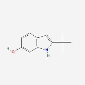 molecular formula C12H15NO B13116367 2-(tert-Butyl)-1H-indol-6-ol 