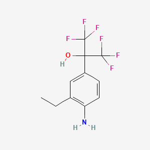 2-(4-Amino-3-ethyl-phenyl)-1,1,1,3,3,3-hexafluoro-propan-2-ol