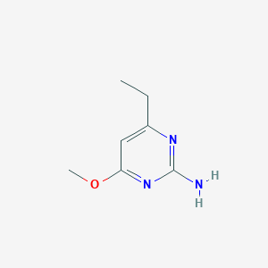 molecular formula C7H11N3O B13116430 4-Ethyl-6-methoxypyrimidin-2-amine 