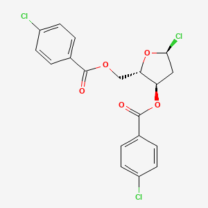 [(2S,3R,5S)-5-chloro-3-(4-chlorobenzoyl)oxyoxolan-2-yl]methyl 4-chlorobenzoate