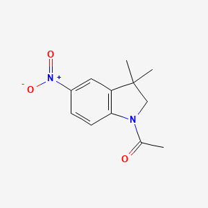 1-(3,3-Dimethyl-5-nitroindolin-1-yl)ethanone