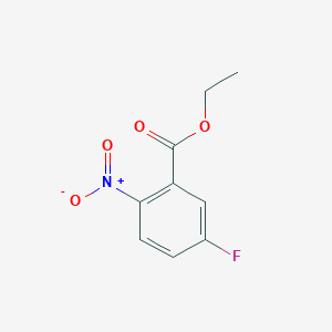 molecular formula C9H8FNO4 B1311645 5-氟-2-硝基苯甲酸乙酯 CAS No. 364-51-2