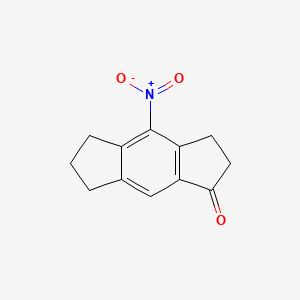 molecular formula C12H11NO3 B1311647 4-硝基-2,3,6,7-四氢-s-茚满-1(5H)-酮 CAS No. 620592-44-1