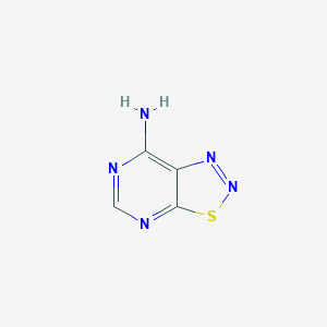 molecular formula C4H3N5S B13116479 [1,2,3]Thiadiazolo[5,4-d]pyrimidin-7-amine CAS No. 21323-67-1