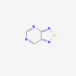 molecular formula C4H2N4Se B13116480 [1,2,5]Selenadiazolo[3,4-d]pyrimidine CAS No. 273-48-3