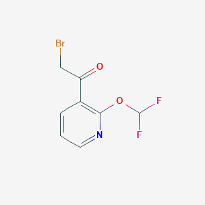 2-Bromo-1-(2-(difluoromethoxy)pyridin-3-yl)ethan-1-one