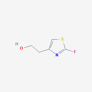 molecular formula C5H6FNOS B13116512 2-(2-Fluorothiazol-4-yl)ethanol 