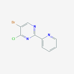 5-Bromo-4-chloro-2-(pyridin-2-yl)pyrimidine