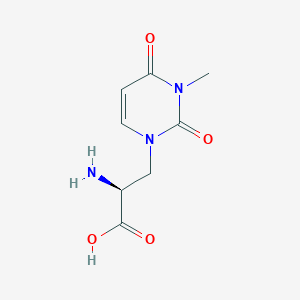 (S)-1-(2-amino-2-carboxyethyl)-3-methylpyrimidine-2,4-dione