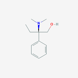 molecular formula C12H19NO B13116529 (R)-2-(Dimethylamino)-2-phenylbutan-1-ol 